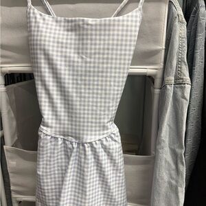 Hollister Blue and White Gingham Mini Dress